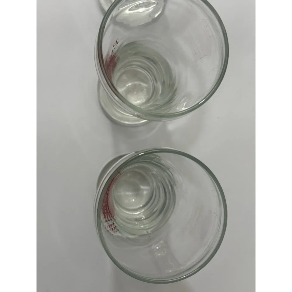 VTG Miller High Life Collectible Beer Glass Set 4 Logo Breweriana Barware MCM